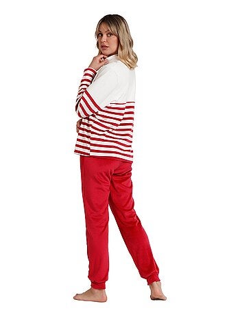 Pyjama tenue pantalon top manches longues Velvet King Mickey Disney