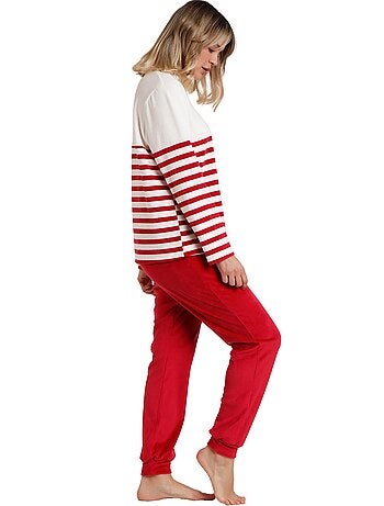 Pyjama tenue pantalon top manches longues Velvet King Mickey Disney
