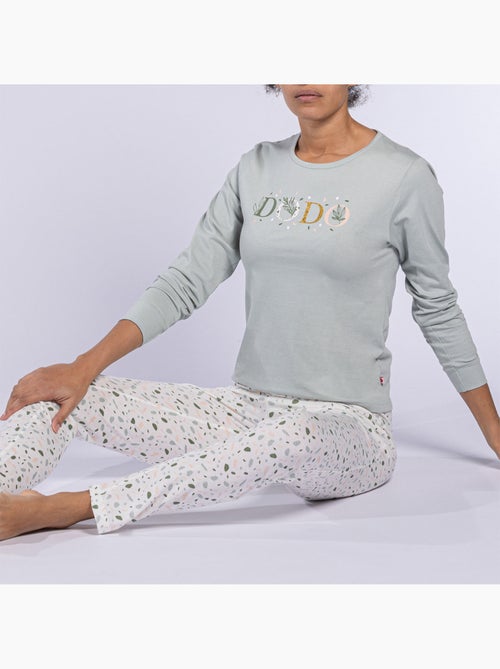Pyjama TERRE vert clair/imprimé - DODO - Kiabi Pyjama TERRE vert clair/imprimé - DODO - Kiabi