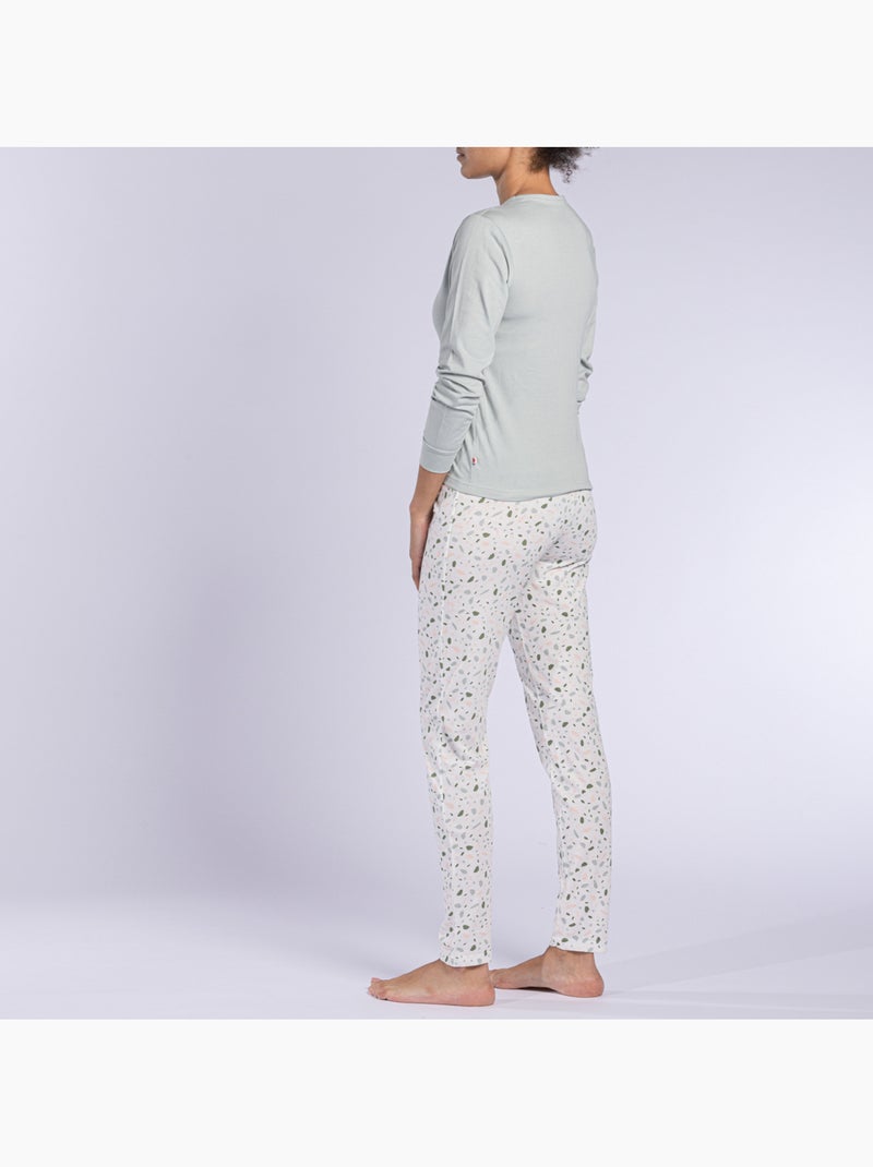 Pyjama   TERRE vert clair/imprimé - DODO Vert clair - Kiabi