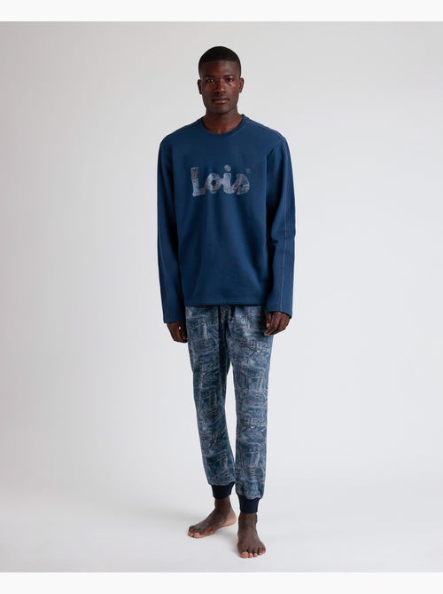 Pyjama texan à manches longues pour homme LOIS - Kiabi Pyjama texan à manches longues pour homme LOIS - Kiabi