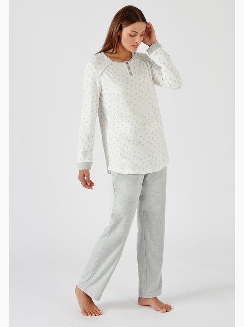 Pyjama Thermolactyl col boutonné - Damart - Kiabi