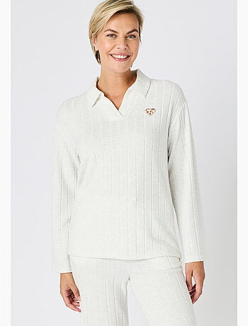 Pyjama Thermolactyl en maille côtelée - Damart