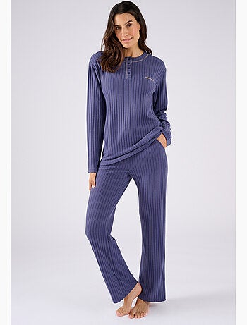 Pyjama Thermolactyl en maille côtelée - Damart