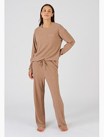 Pyjama Thermolactyl en maille côtelée - Damart