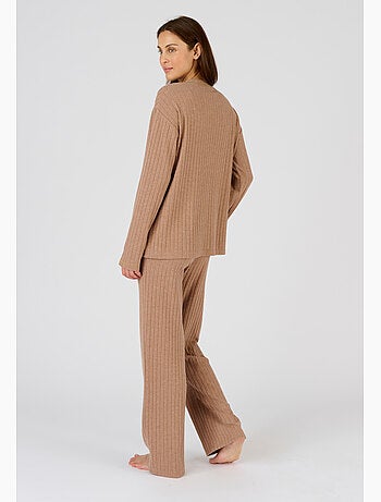 Pyjama Thermolactyl en maille côtelée - Damart