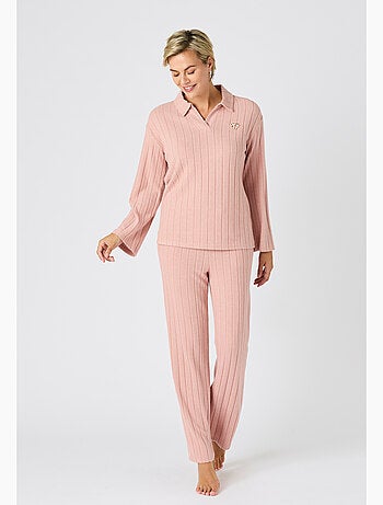 Pyjama Thermolactyl en maille côtelée - Damart