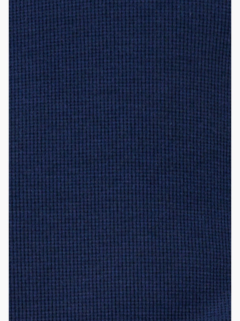 Pyjama Thermolactyl en maille gaufrée - Damart Bleu marine - Kiabi