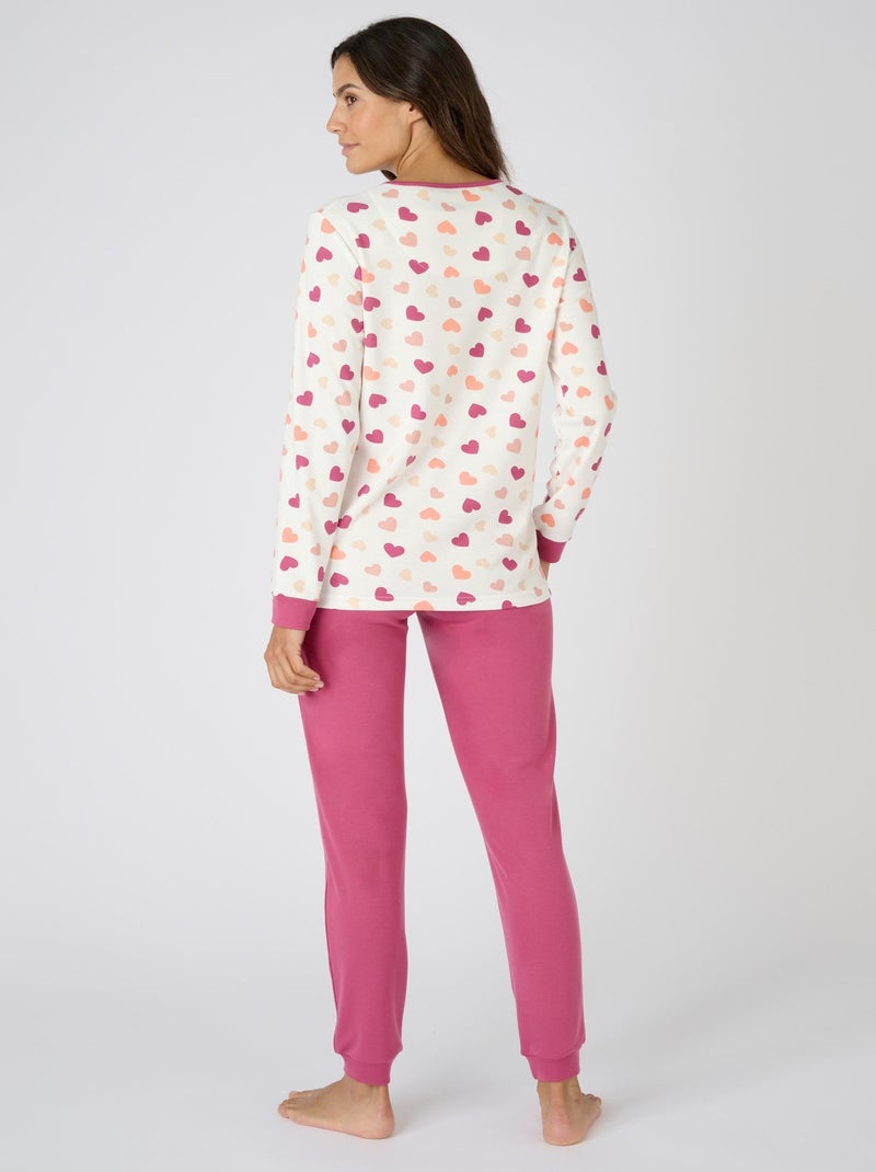Pyjama Thermolactyl en maille interlock - Damart Rouge - Kiabi