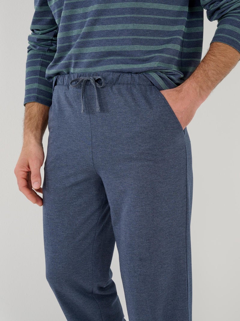 Pyjama Thermolactyl en maille jersey - Damart Bleu - Kiabi