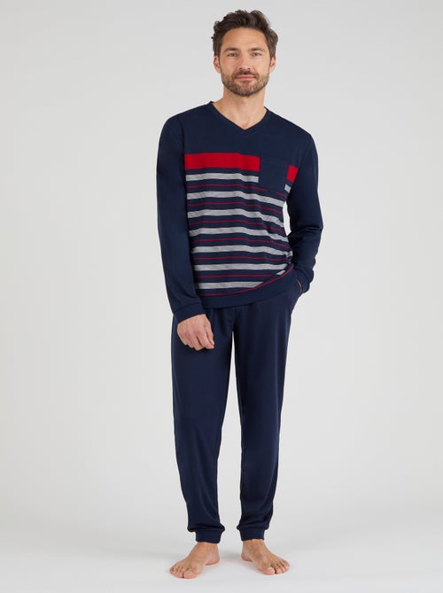 Pyjama Thermolactyl en maille jersey - Damart - Kiabi