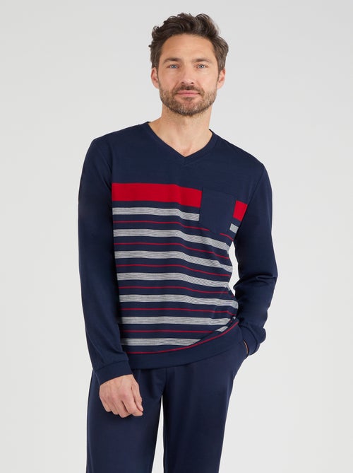 Pyjama Thermolactyl en maille jersey - Damart - Kiabi