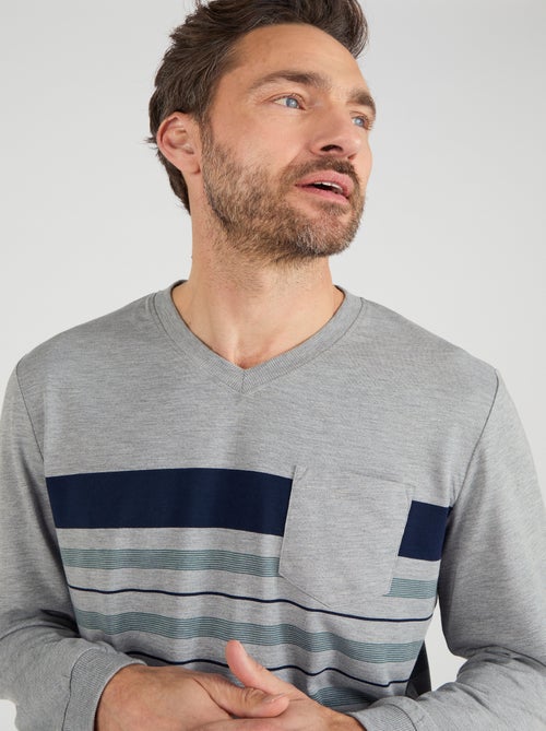 Pyjama Thermolactyl en maille jersey - Damart - Kiabi