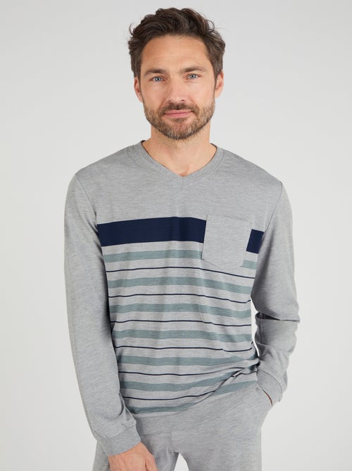 Pyjama Thermolactyl en maille jersey - Damart - Kiabi