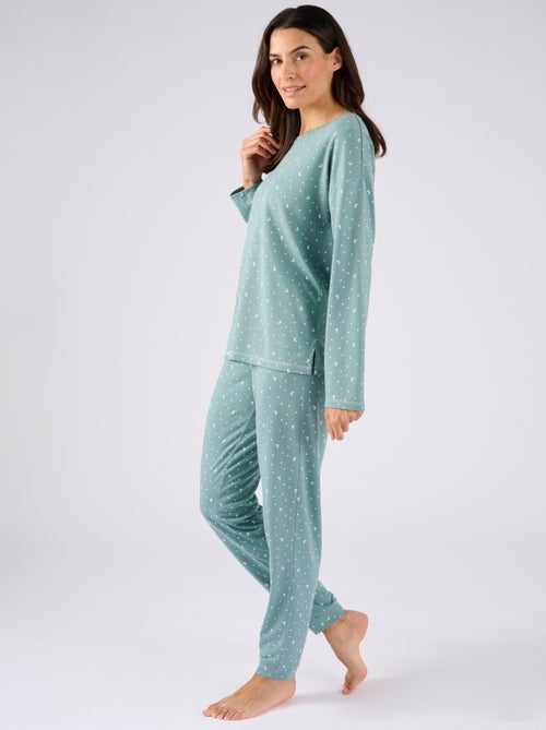 Pyjama Thermolactyl en maille jersey - Damart - Kiabi