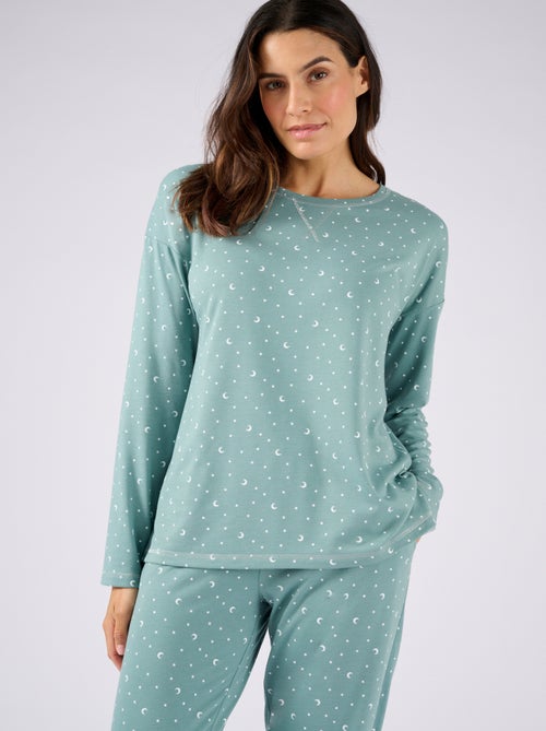 Pyjama Thermolactyl en maille jersey - Damart - Kiabi