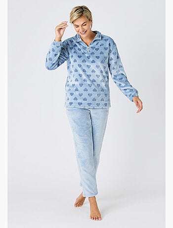 Pyjama Thermolactyl en maille polaire embossée - Damart