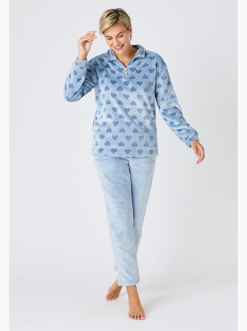 Pyjama Thermolactyl en maille polaire embossée - Damart - Kiabi