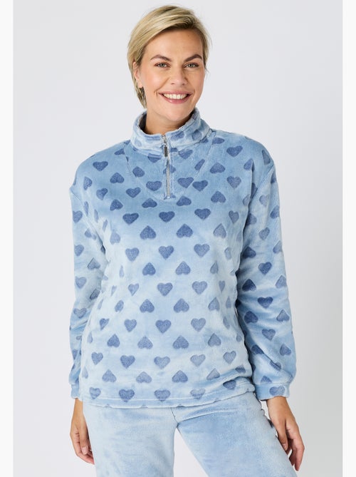 Pyjama Thermolactyl en maille polaire embossée - Damart - Kiabi