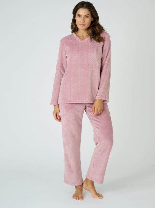 Pyjama Thermolactyl en maille torsadée - Damart - Kiabi