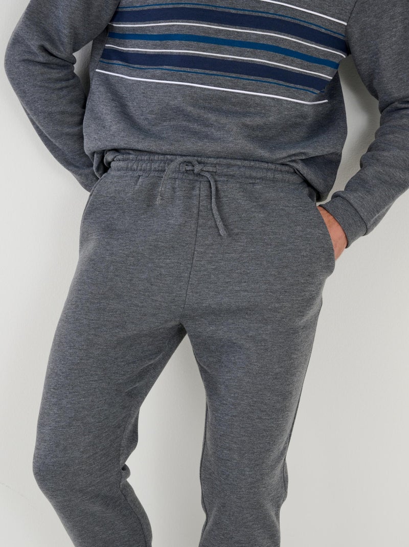 Pyjama Thermolactyl en molleton - Damart Gris chiné - Kiabi