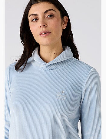 Pyjama Thermolactyl en velours côtelé - Damart