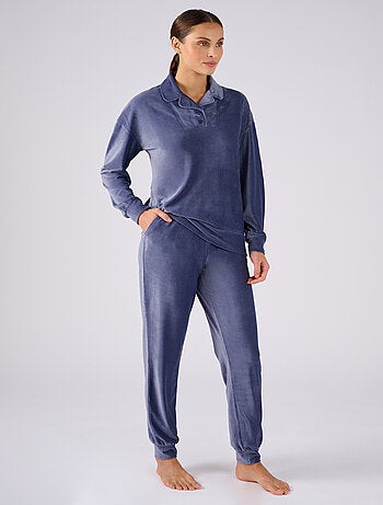 Pyjama Thermolactyl en velours côtelé - Damart