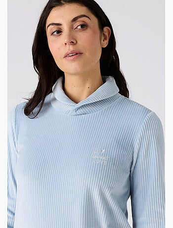 Pyjama Thermolactyl en velours côtelé - Damart