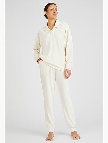 Pyjama Thermolactyl en velours côtelé - Damart