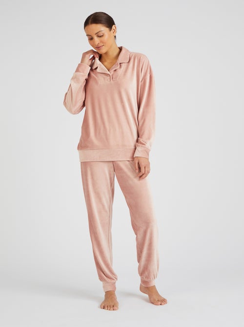 Pyjama Thermolactyl en velours côtelé - Damart - Kiabi