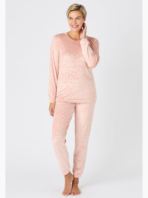Pyjama Thermolactyl en velours embossé - Damart - Kiabi