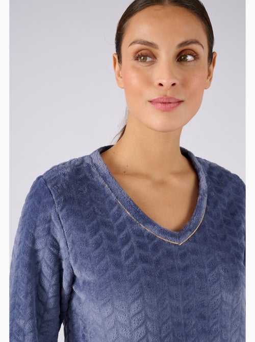 Pyjama Thermolactyl maille reliéfée - Damart - Kiabi