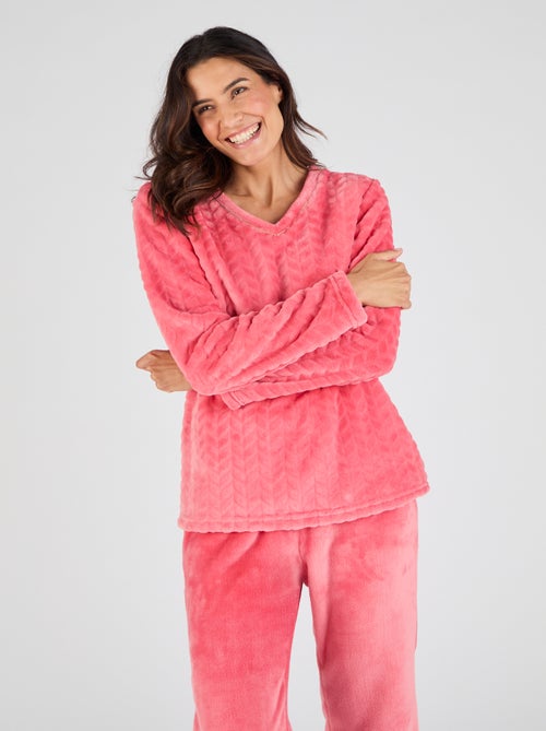Pyjama Thermolactyl maille reliéfée - Damart - Kiabi