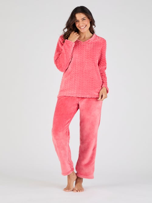 Pyjama Thermolactyl maille reliéfée - Damart - Kiabi