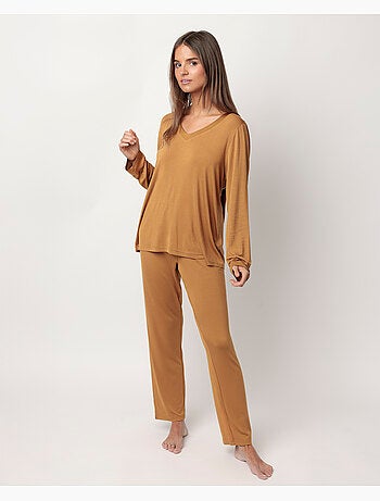 Pyjama uni de luxe à manches longues pour femme ADMAS LUXURY