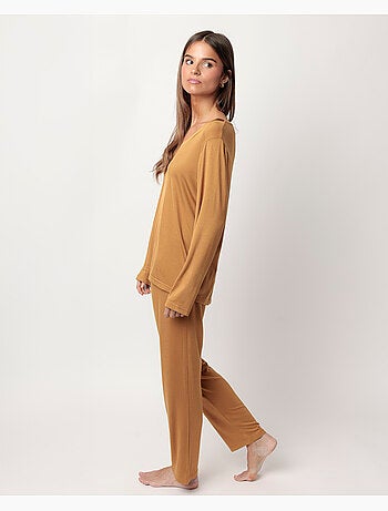 Pyjama uni de luxe à manches longues pour femme ADMAS LUXURY