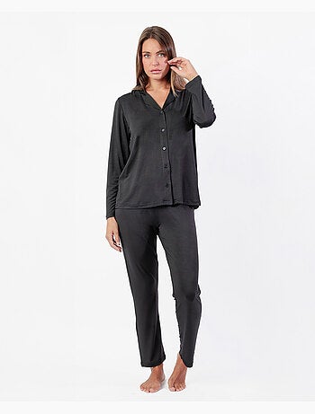 Pyjama uni de luxe ouvert à manches longues pour femme ADMAS LUXURY