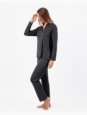 Pyjama uni de luxe ouvert à manches longues pour femme ADMAS LUXURY