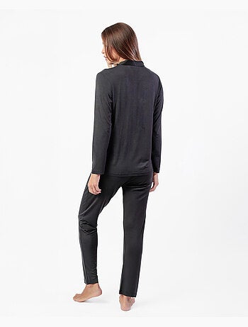 Pyjama uni de luxe ouvert à manches longues pour femme ADMAS LUXURY