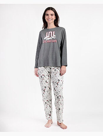 Pyjama universitaire à manches longues pour femme Disney Dalmatiens