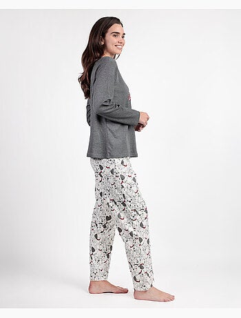 Pyjama universitaire à manches longues pour femme Disney Dalmatiens