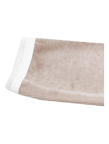 Pyjama velours - 100% coton biologique - 1 à 6 mois