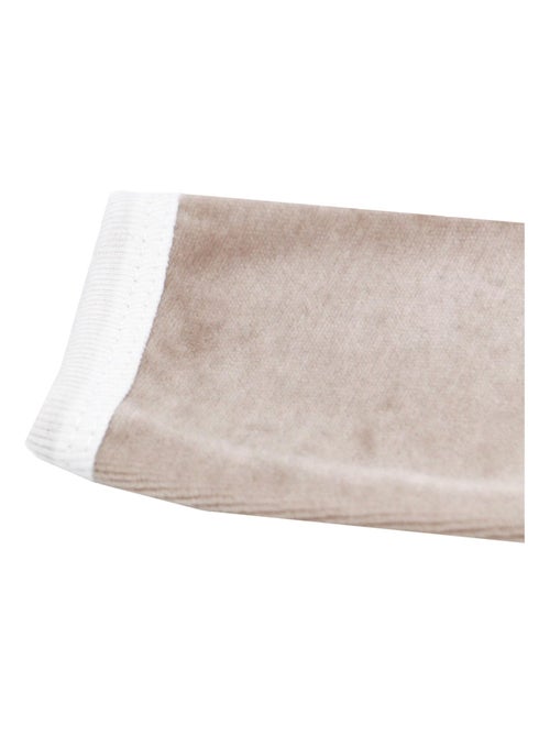 Pyjama velours - 100% coton biologique - 1 à 6 mois - Kiabi