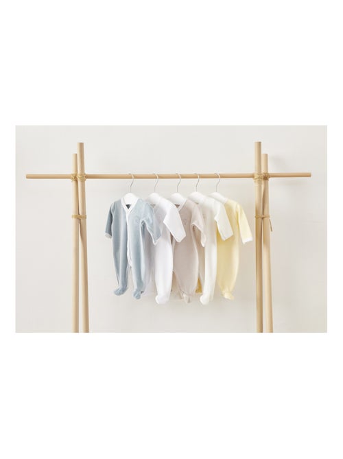 Pyjama velours - 100% coton biologique - 1 à 6 mois - Kiabi