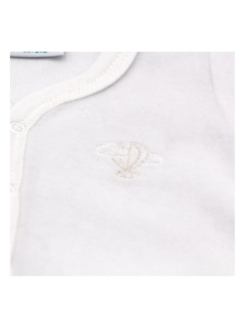 Pyjama velours - 100% coton biologique - 1 à 6 mois - Kiabi