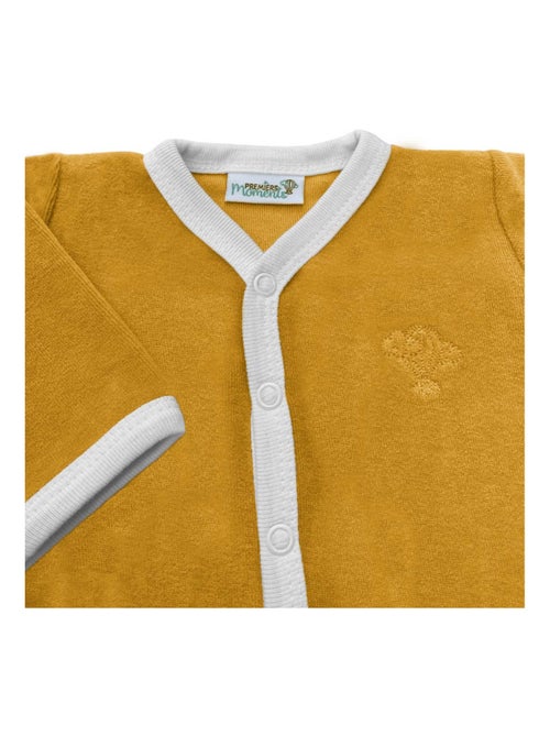 Pyjama velours - 100% coton biologique - 1 à 6 mois - Kiabi
