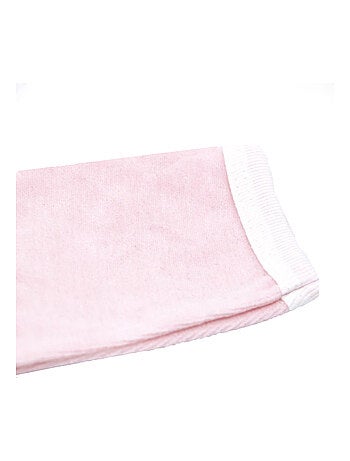 Pyjama velours - 100% coton biologique - 1 à 6 mois