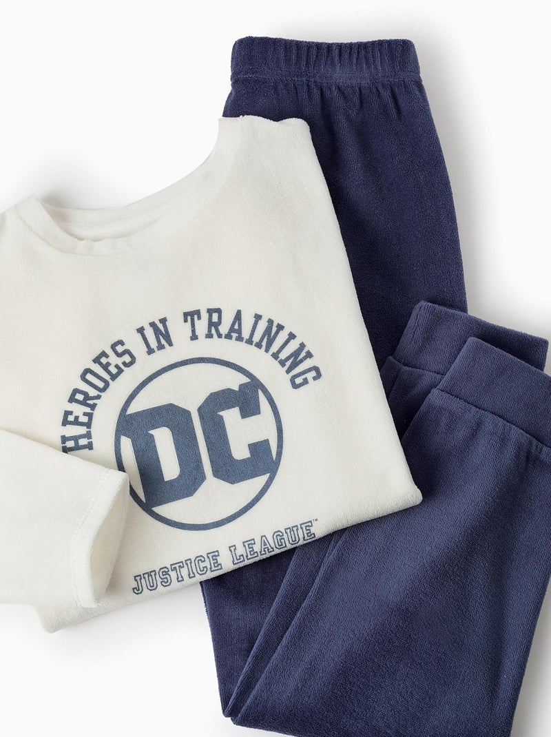 Pyjama velours, avec imprimé Justice League  LICENSE Blanc - Kiabi