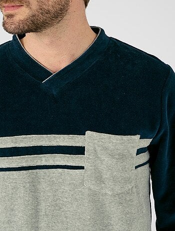 Pyjama velours coton mélangé - Damart