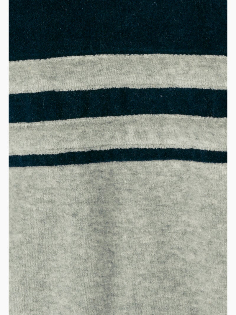 Pyjama velours coton mélangé - damart Gris chiné - Kiabi